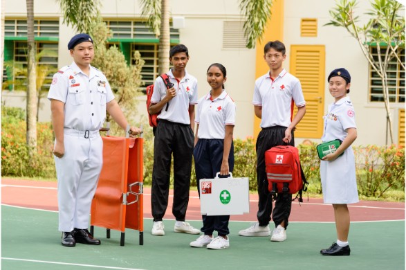 Members of the Red Cross Youth